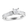 Thumbnail Image 0 of Previously Owned Diamond Engagement Ring 1-1/4 ct tw Princess-cut 14K White Gold