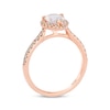Thumbnail Image 2 of Previously Owned Le Vian Morganite Ring 1/3 ct tw Diamonds 14K Strawberry Gold