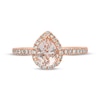 Thumbnail Image 3 of Previously Owned Le Vian Morganite Ring 1/3 ct tw Diamonds 14K Strawberry Gold