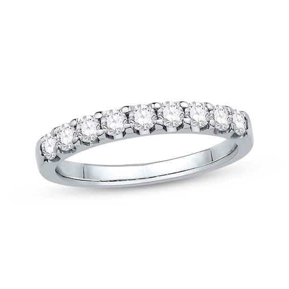 Previously Owned Diamond Wedding Band 1/2 ct tw Round-cut 14K White Gold