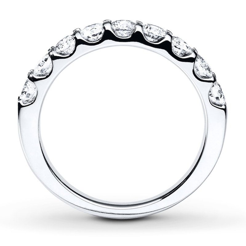 Main Image 2 of Previously Owned Diamond Wedding Band 1 ct tw Round-cut 14K White Gold