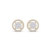 Thumbnail Image 1 of Previously Owned Diamond Earrings 1/2 ct tw Round-cut 10K Two-Tone Gold