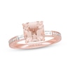 Previously Owned Neil Lane Morganite Engagement Ring 3/8 ct tw Round-cut Diamonds 14K Rose Gold