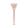 Thumbnail Image 2 of Previously Owned Neil Lane Morganite Engagement Ring 3/8 ct tw Round-cut Diamonds 14K Rose Gold - Size 5