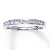 Thumbnail Image 1 of Previously Owned Diamond Wedding Band 1/3 ct tw Princess-Cut 14K White Gold