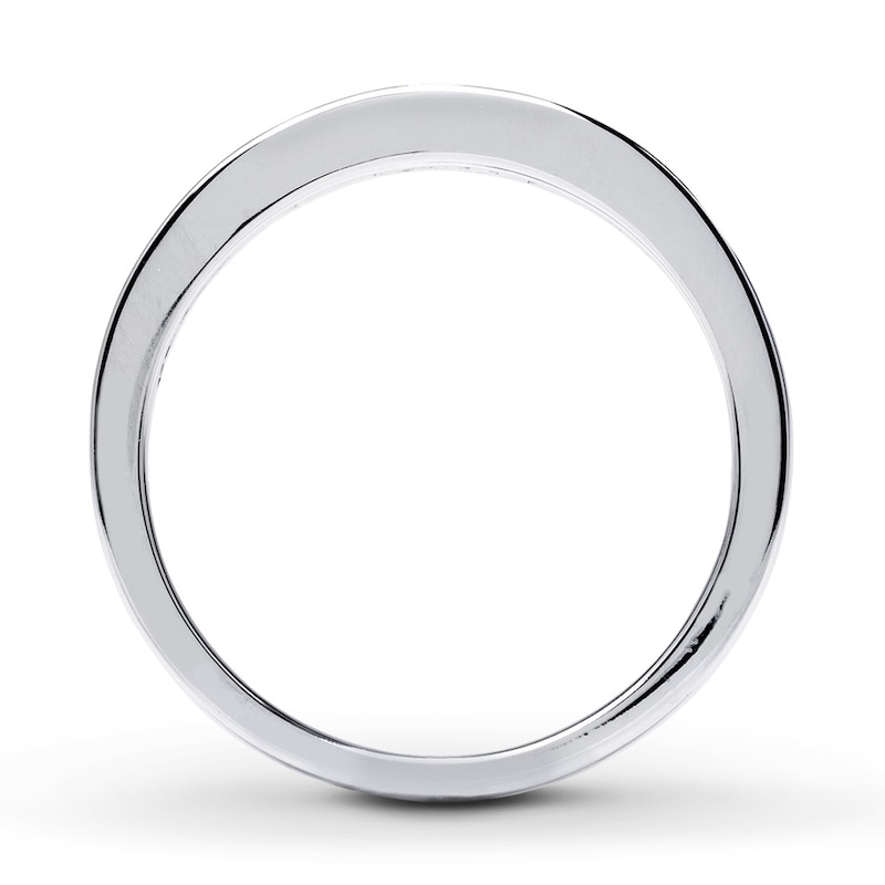 Main Image 2 of Previously Owned Diamond Wedding Band 1/3 ct tw Princess-Cut 14K White Gold