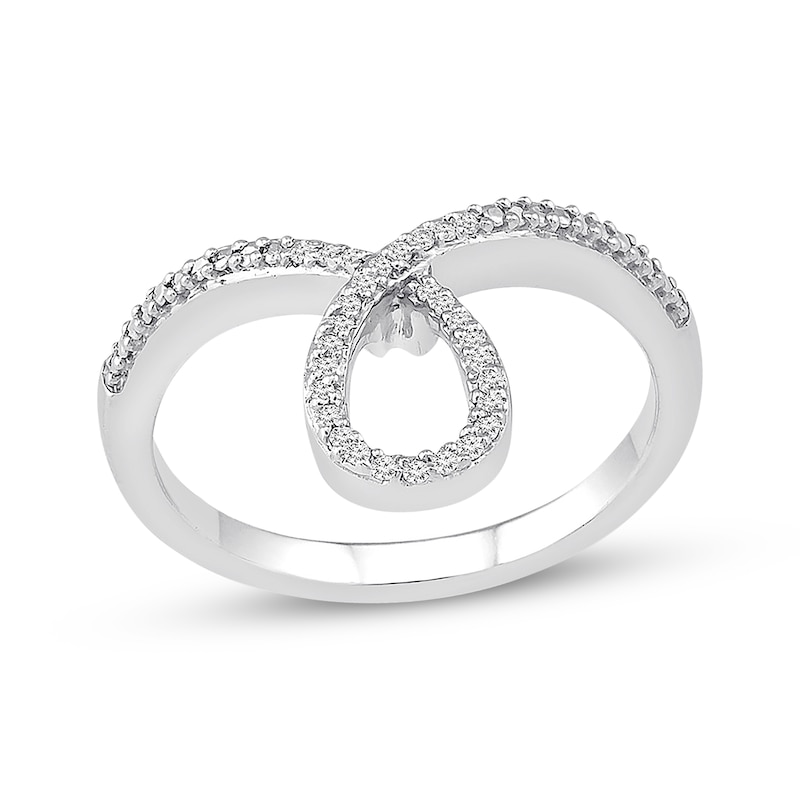 Previously Owned Convertibilities Diamond Rings 1/10 ct tw Sterling Silver