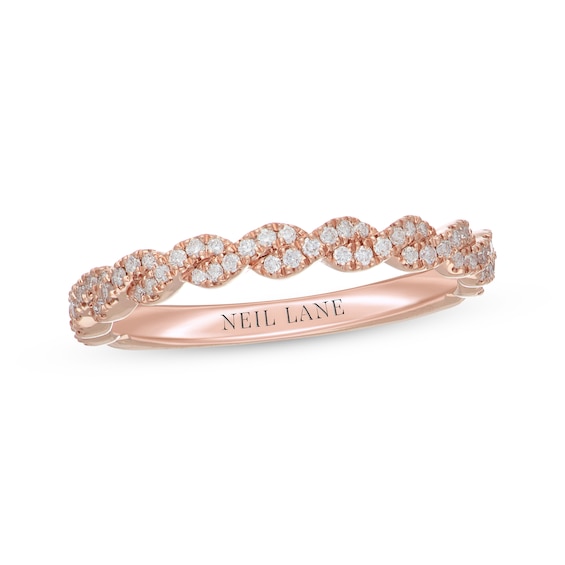 Previously Owned Neil Lane Premiere Diamond Anniversary Band 1/4 ct tw Round-cut 14K Rose Gold Size 5.25