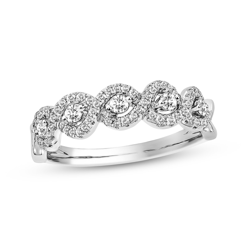 Previously Owned Diamond Anniversary Band 1/3 ct tw Round-cut 14K White Gold