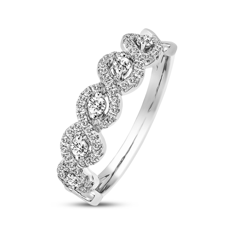 Previously Owned Diamond Anniversary Band 1/3 ct tw Round-cut 14K White Gold