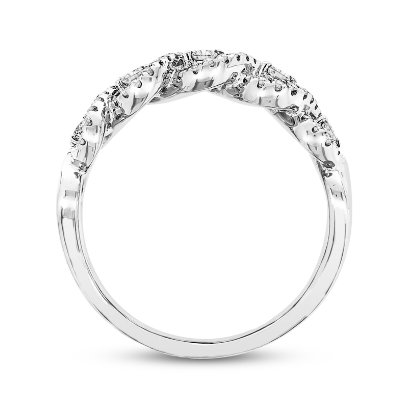 Previously Owned Diamond Anniversary Band 1/3 ct tw Round-cut 14K White Gold