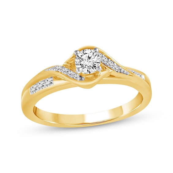 Previously Owned Diamond Engagement Ring 1/3 Carat tw 10K Yellow Gold