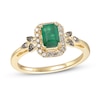 Thumbnail Image 1 of Previously Owned Le Vian Emerald Ring 1/5 ct tw Diamonds 14K Honey Gold