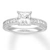 Thumbnail Image 1 of Previously Owned Neil Lane Diamond Engagement Ring 2 ct tw Princess & Round-cut 14K White Gold - Size 5.5