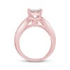 Thumbnail Image 3 of Previously Owned Princess & Round-Cut Diamond Engagement Ring 1-7/8 ct tw 14K Rose Gold