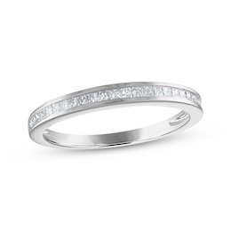 Previously Owned Diamond Wedding Band 1/3 ct tw Princess-cut 14K White Gold
