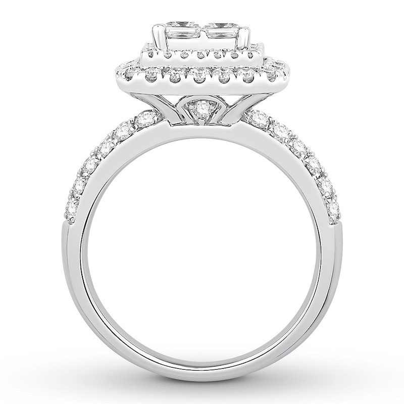 Previously Owned Diamond Engagement Ring 1-3/4 ct tw 14K White Gold