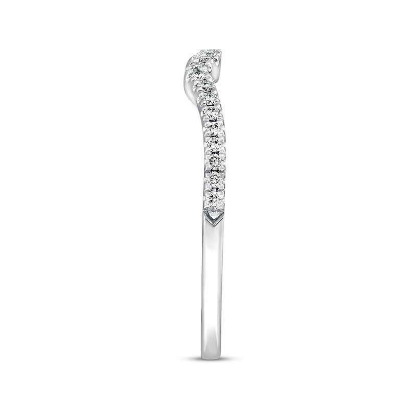 Main Image 2 of Previously Owned Neil Lane Wedding Band 1/6 ct tw Round-cut Diamonds 14K White Gold - Size 9.5