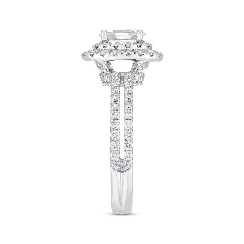 Main Image 2 of Previously Owned Neil Lane Diamond Engagement Ring 1-3/4 ct tw Oval & Round-cut 14K White Gold