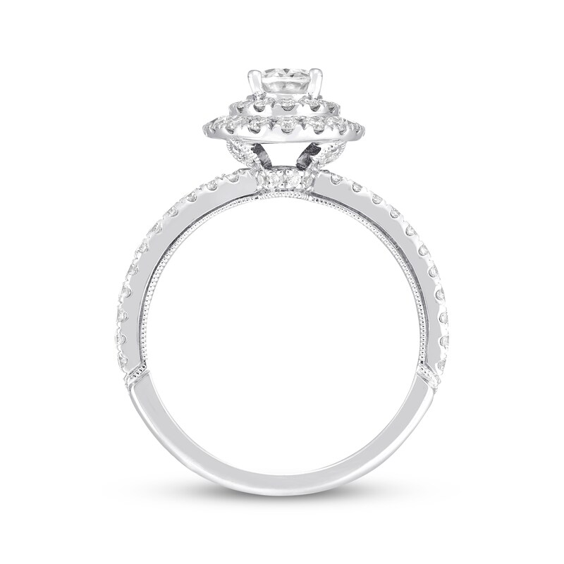 Main Image 3 of Previously Owned Neil Lane Diamond Engagement Ring 1-3/4 ct tw Oval & Round-cut 14K White Gold