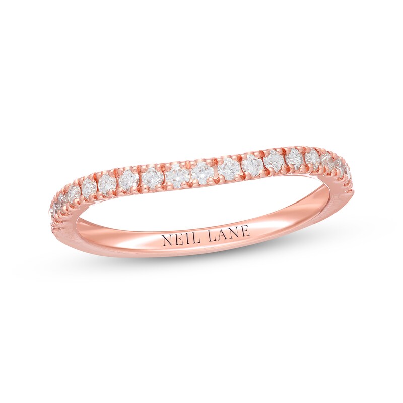 Main Image 1 of Previously Owned Neil Lane Diamond Wedding Band 1/4 ct tw Round-cut 14K Rose Gold