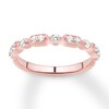 Thumbnail Image 1 of Previously Owned Diamond Wedding Band 1/4 ct tw Round-cut 14K Rose Gold