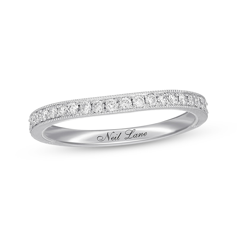 Main Image 1 of Previously Owned Neil Lane Diamond Wedding Band 1/3 ct tw Round 14K White Gold