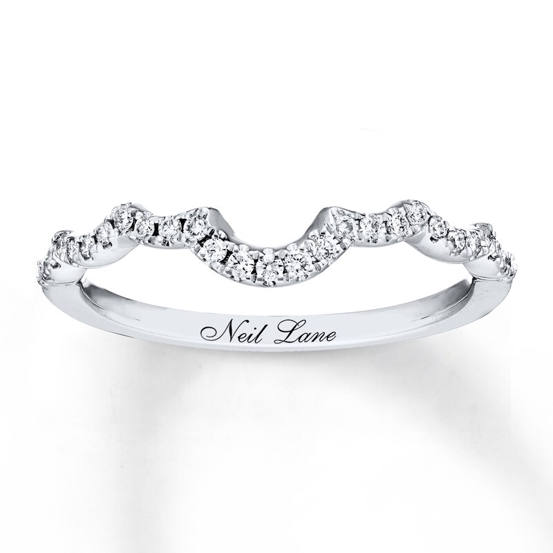 Main Image 1 of Previously Owned Neil Lane Wedding Band 1/6 ct tw Diamonds 14K White Gold