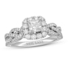 Thumbnail Image 1 of Previously Owned Neil Lane Diamond Engagement Ring 1-1/4 ct tw Princess & Round-cut 14K White Gold - Size 9