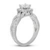 Thumbnail Image 2 of Previously Owned Neil Lane Diamond Engagement Ring 1-1/4 ct tw Princess & Round-cut 14K White Gold - Size 9