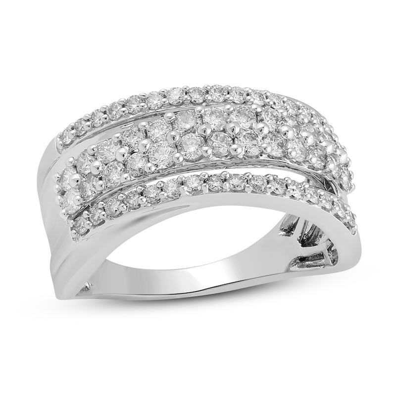 Previously Owned Diamond Fashion Ring 1 Ct Tw 10K White Gold Kay previously-owned-diamond-fashion-ring-1-ct-tw-10k-white-gold-kay