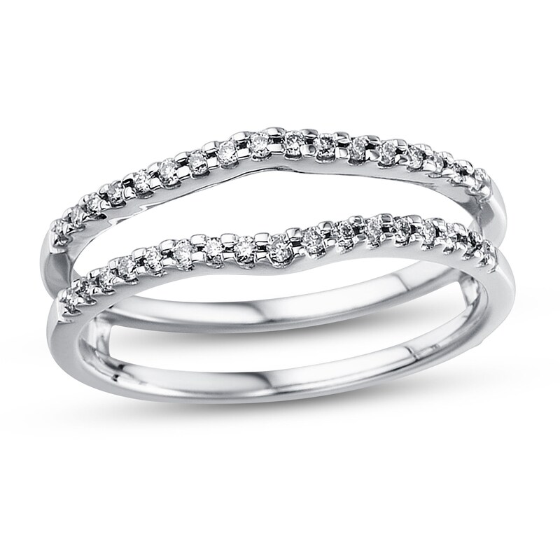 Previously Owned Diamond Enhancer Ring 1/4 ct tw Round-cut 14K White Gold