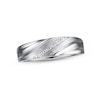Thumbnail Image 1 of Previously Owned Men's Diamond Wedding Band 10K White Gold
