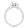 Thumbnail Image 2 of Previously Owned Neil Lane Diamond Engagement Ring 1-3/4 ct tw Emerald & Round-cut 14K White Gold - Size 5.5