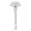 Thumbnail Image 3 of Previously Owned Neil Lane Diamond Engagement Ring 1-3/4 ct tw Emerald & Round-cut 14K White Gold - Size 5.5