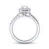 Thumbnail Image 3 of Previously Owned Diamond Engagement Ring 3/8 ct tw Round-cut 10K White Gold