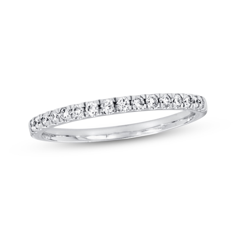 Previously Owned Diamond Wedding Band 1/5 ct tw Round-cut 14K White ...