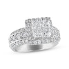 Thumbnail Image 1 of Previously Owned Multi-Diamond Engagement Ring 3 ct tw Princess & Round-cut 14K White Gold