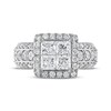 Thumbnail Image 3 of Previously Owned Multi-Diamond Engagement Ring 3 ct tw Princess & Round-cut 14K White Gold