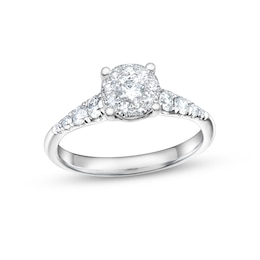 Previously Owned Diamond Engagement Ring 5/8 ct tw 14K White Gold