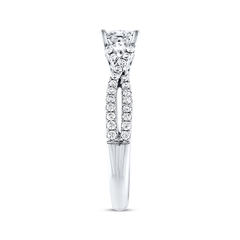Main Image 2 of Previously Owned Princess-cut Diamond Engagement Ring 1 ct tw 14K White Gold