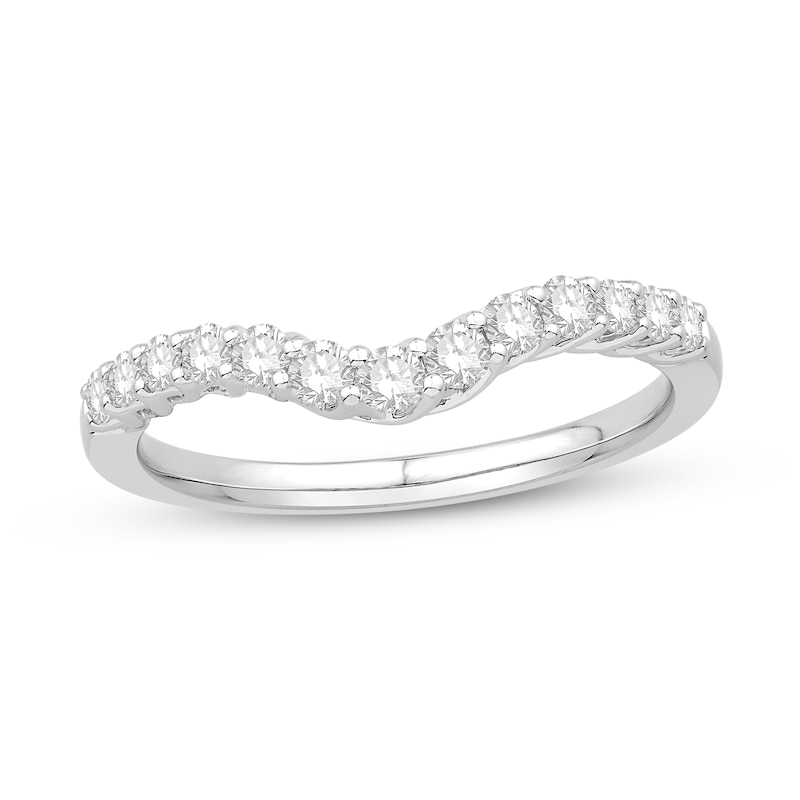 Main Image 1 of Previously Owned Diamond Contour Ring 3/8 ct tw 14K White Gold