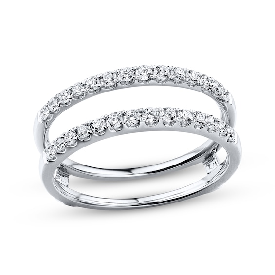 Previously Owned Diamond Enhancer Ring 1/2 ct tw Round-cut 14K White Gold