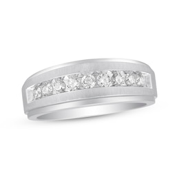 Previously Owned Men's Diamond Wedding Band 1/2 ct tw 10K White Gold