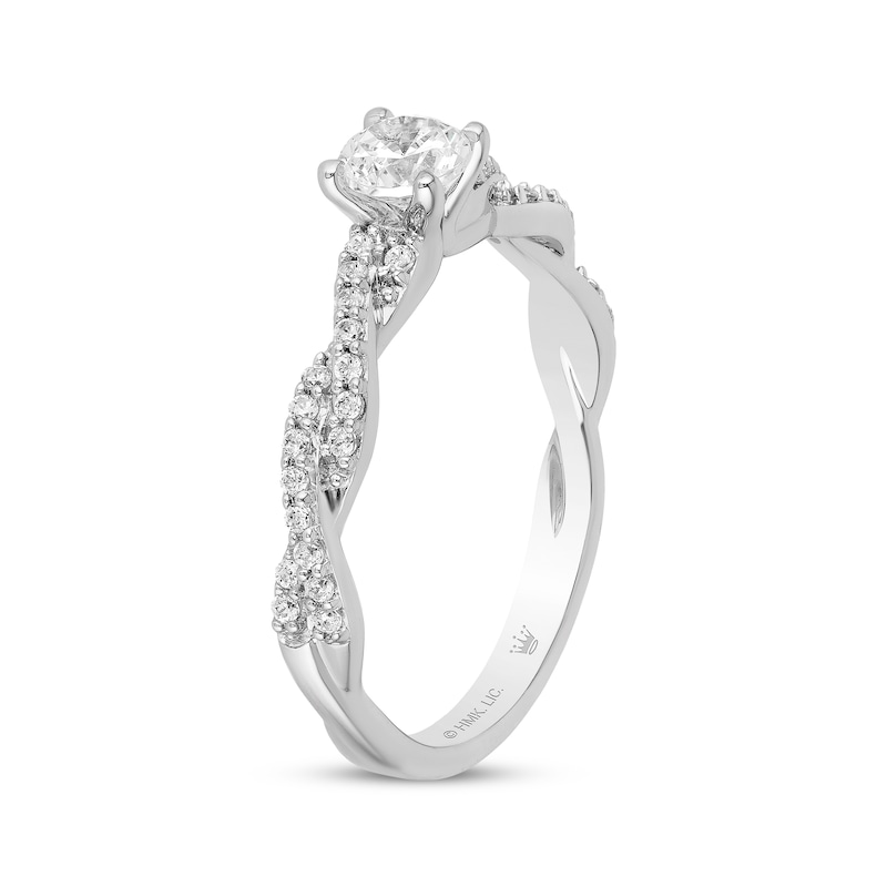 Main Image 2 of Previously Owned Hallmark Diamonds Engagement Ring 3/8 ct tw Round-cut 10K White Gold