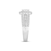 Thumbnail Image 2 of Previously Owned Diamond Engagement Ring 1 ct tw Round/Baguette-cut 10K White Gold