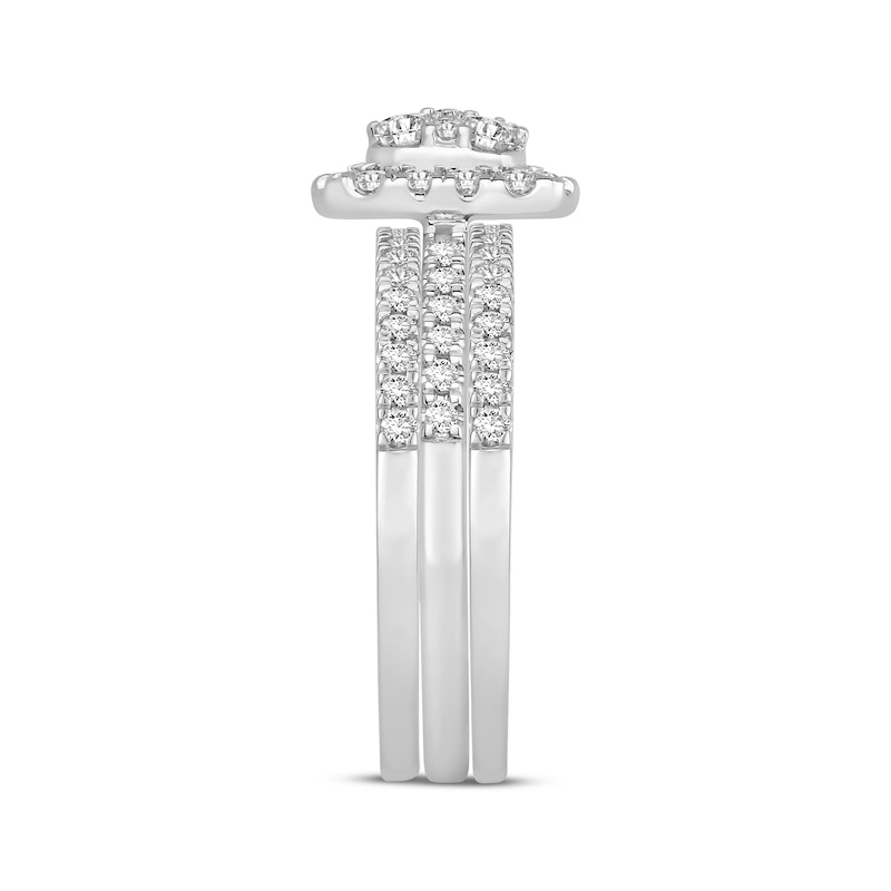 Main Image 2 of Previously Owned Multi-Stone Diamond Bridal Set 1 ct tw 10K White Gold