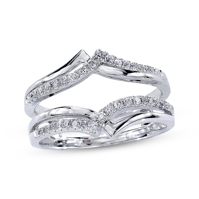 Main Image 1 of Previously Owned Diamond Enhancer Ring 1/4 ct tw Round-cut 14K White Gold