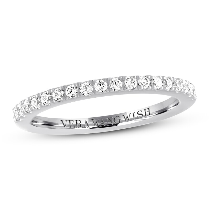 Main Image 1 of Previously Owned Diamond Band 1/4 ct tw 14K White Gold - Size 8