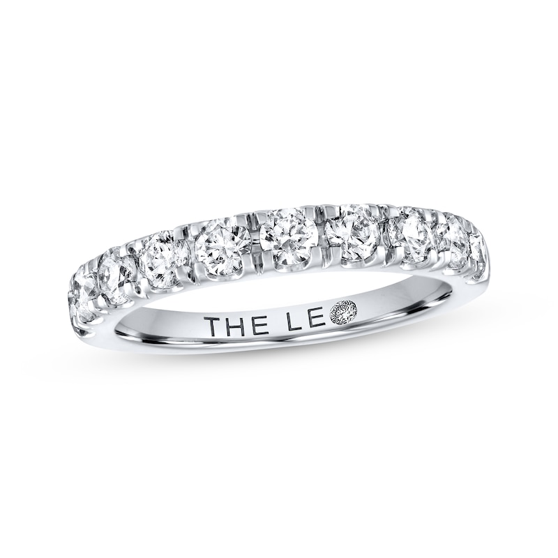 Main Image 1 of Previously Owned THE LEO Diamond Anniversary Band 1 ct tw Round-cut 14K White Gold